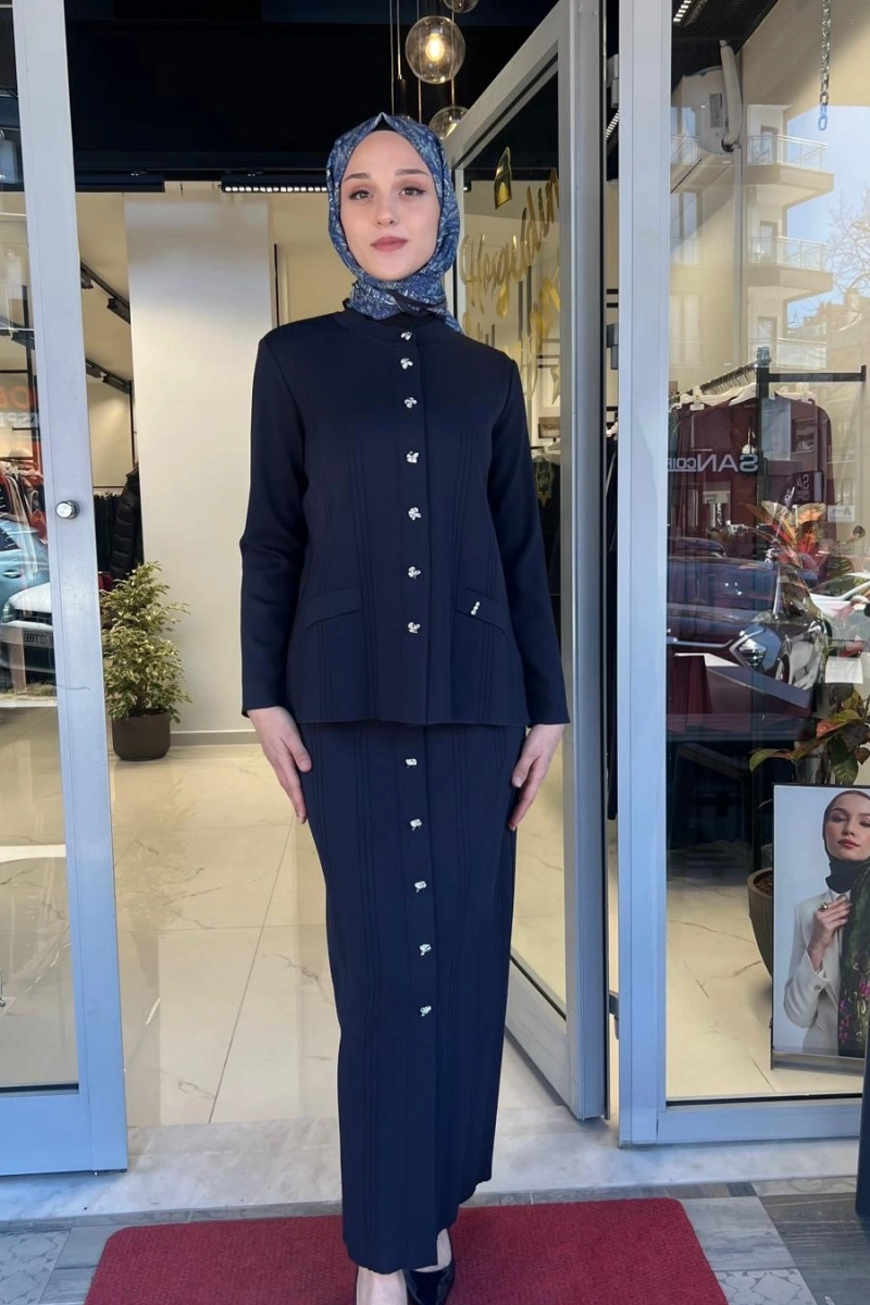 Aksesuar Detaylı Triko Kalem Etek T26Y-2020