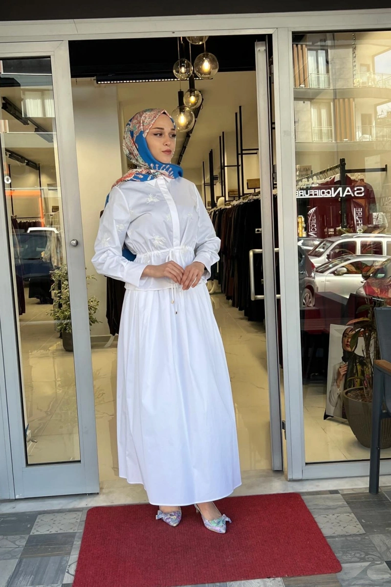 Opera Pul Payet İşleme Detaylı Etek Takım TD26Y05000040