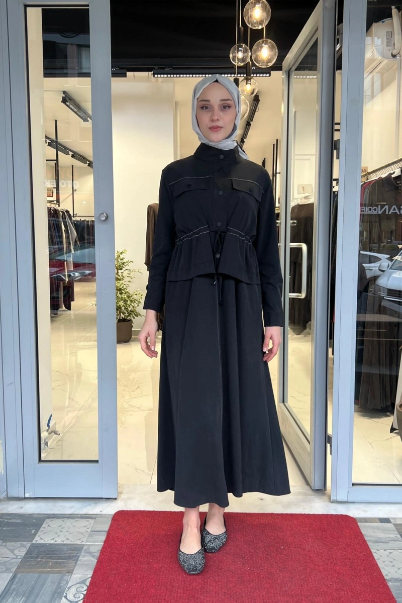 Garni Detaylı Ceket Manu Elbise 26YPR06.0167