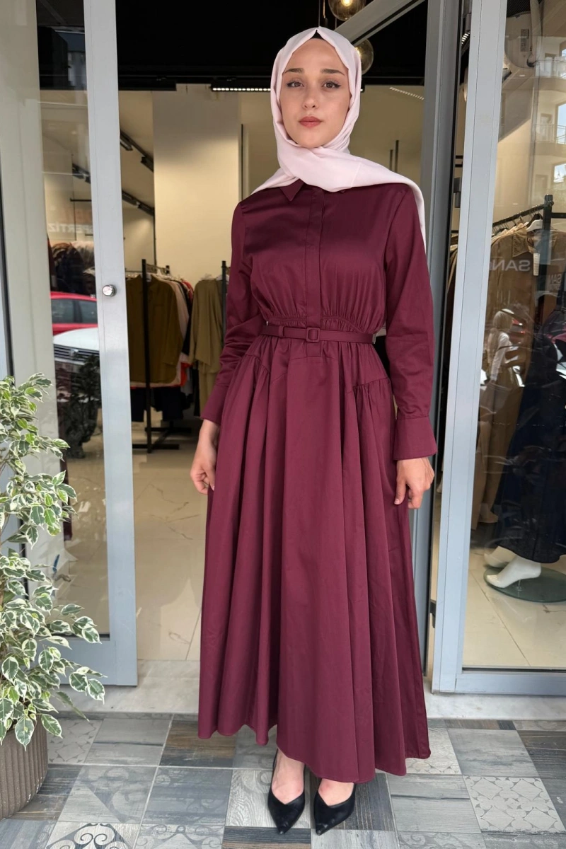 Alba Pamuklu Elbise TD-2202