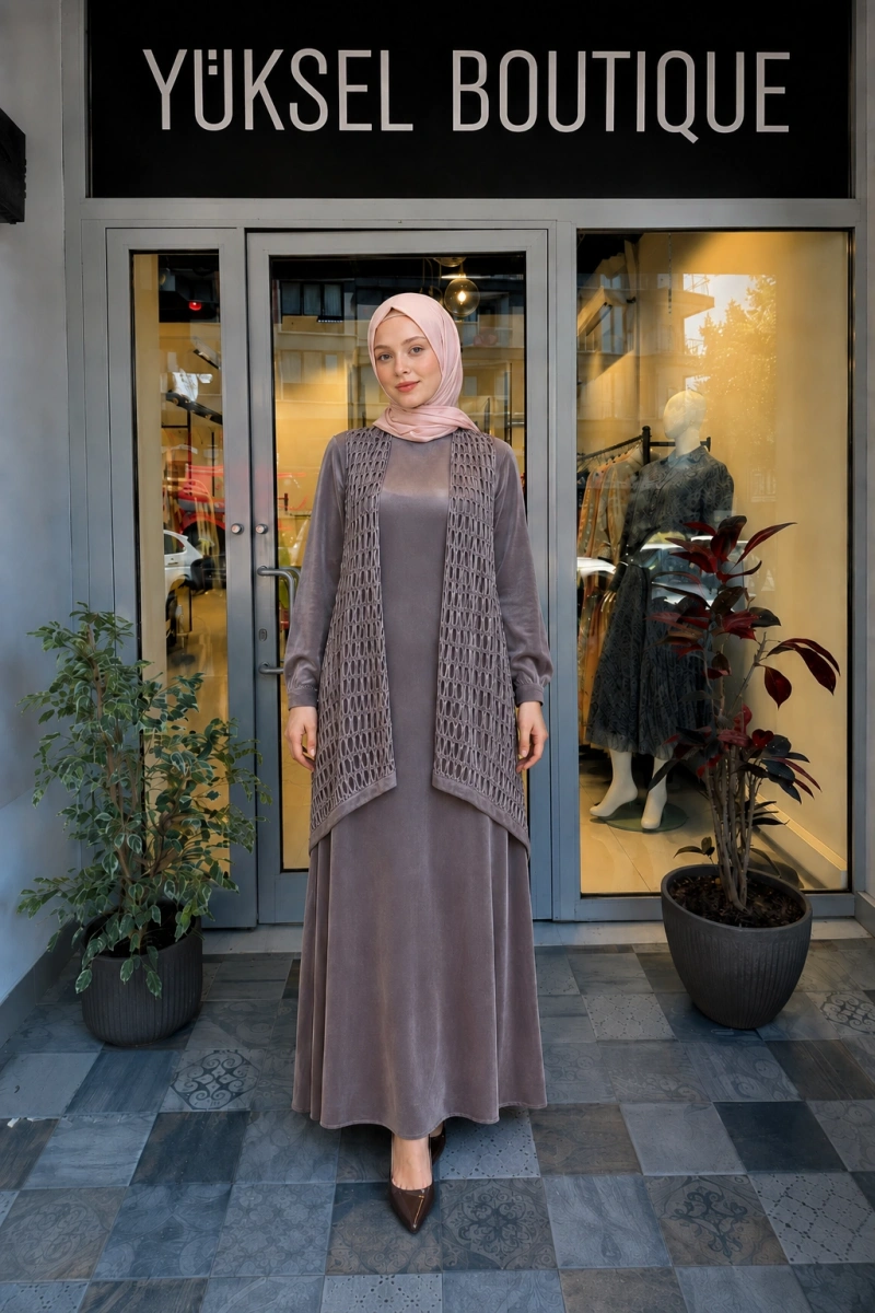 Almarwah Black Elbise 25Y-303834