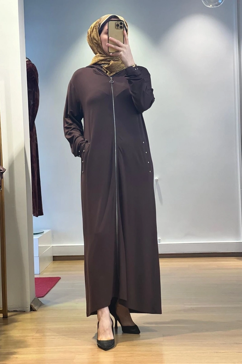 İnvee Taş Detaylı Penye Kap 6953