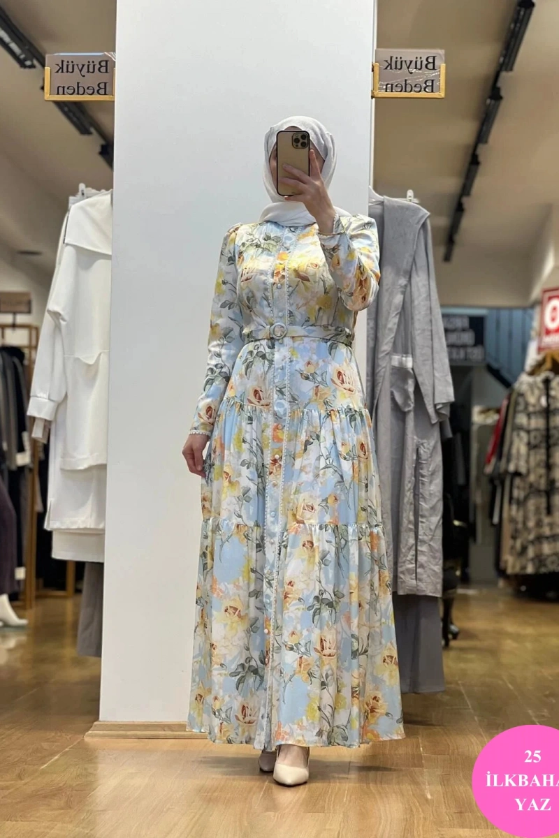 Jamıla Sarah Gülnaz Elbise SS25-3073