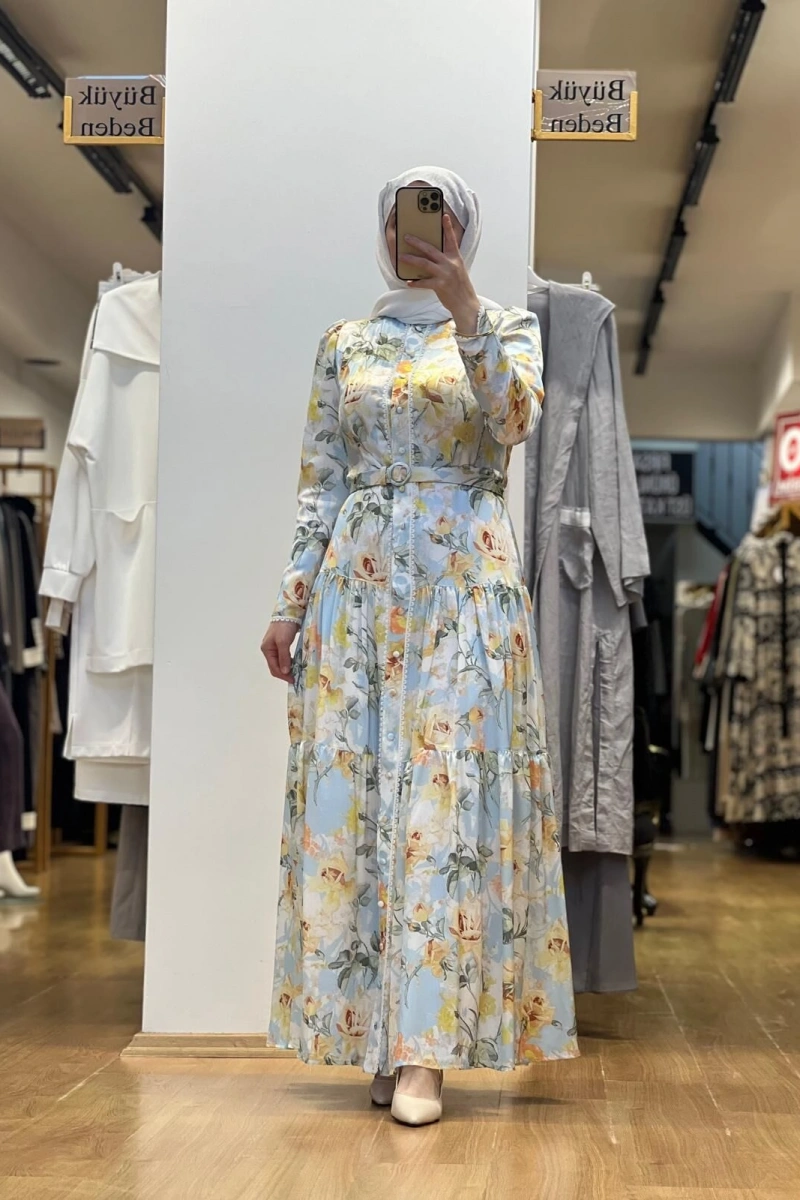 Jamıla Sarah Gülnaz Elbise SS25-3073