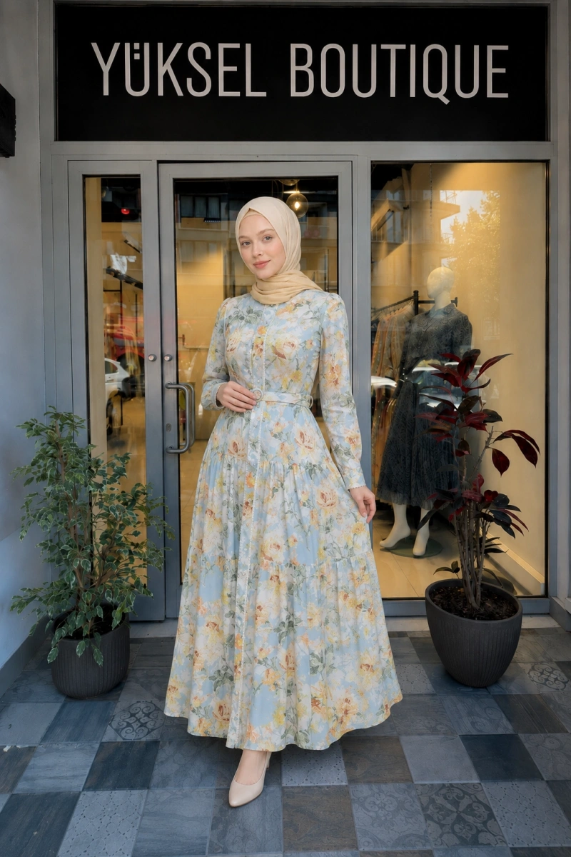 Jamıla Sarah Gülnaz Elbise SS25-3073
