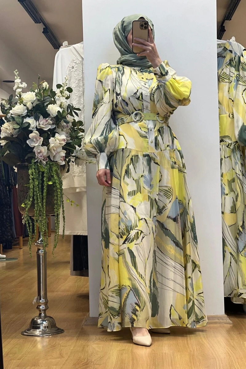 Jamıla Sarah Mehtap Elbise SS25-3089