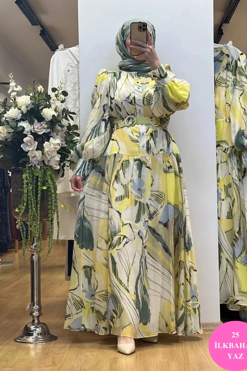 Jamıla Sarah Mehtap Elbise SS25-3089