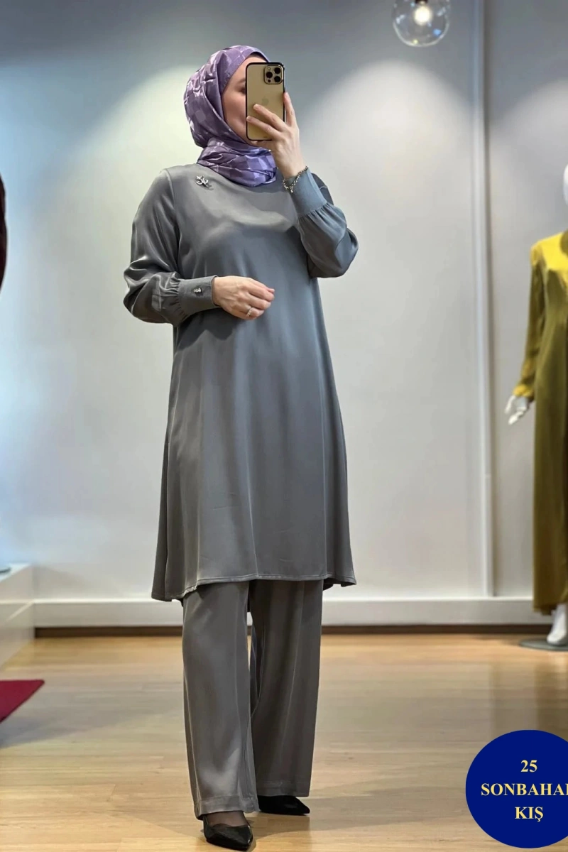 MissDalida A Kesim Cupro Tunik T25K-6004