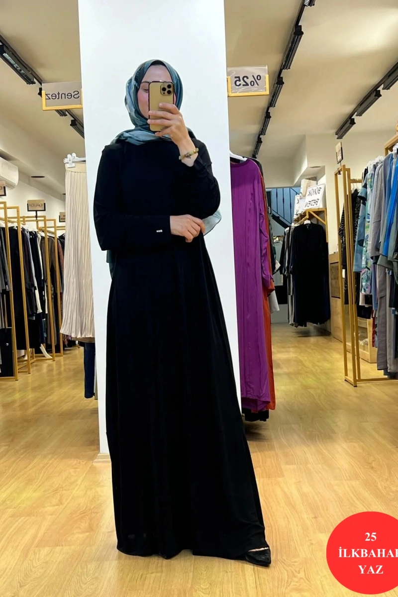 MissDalida A Kesim Yuvarlak Yaka Elbise T25Y-4070