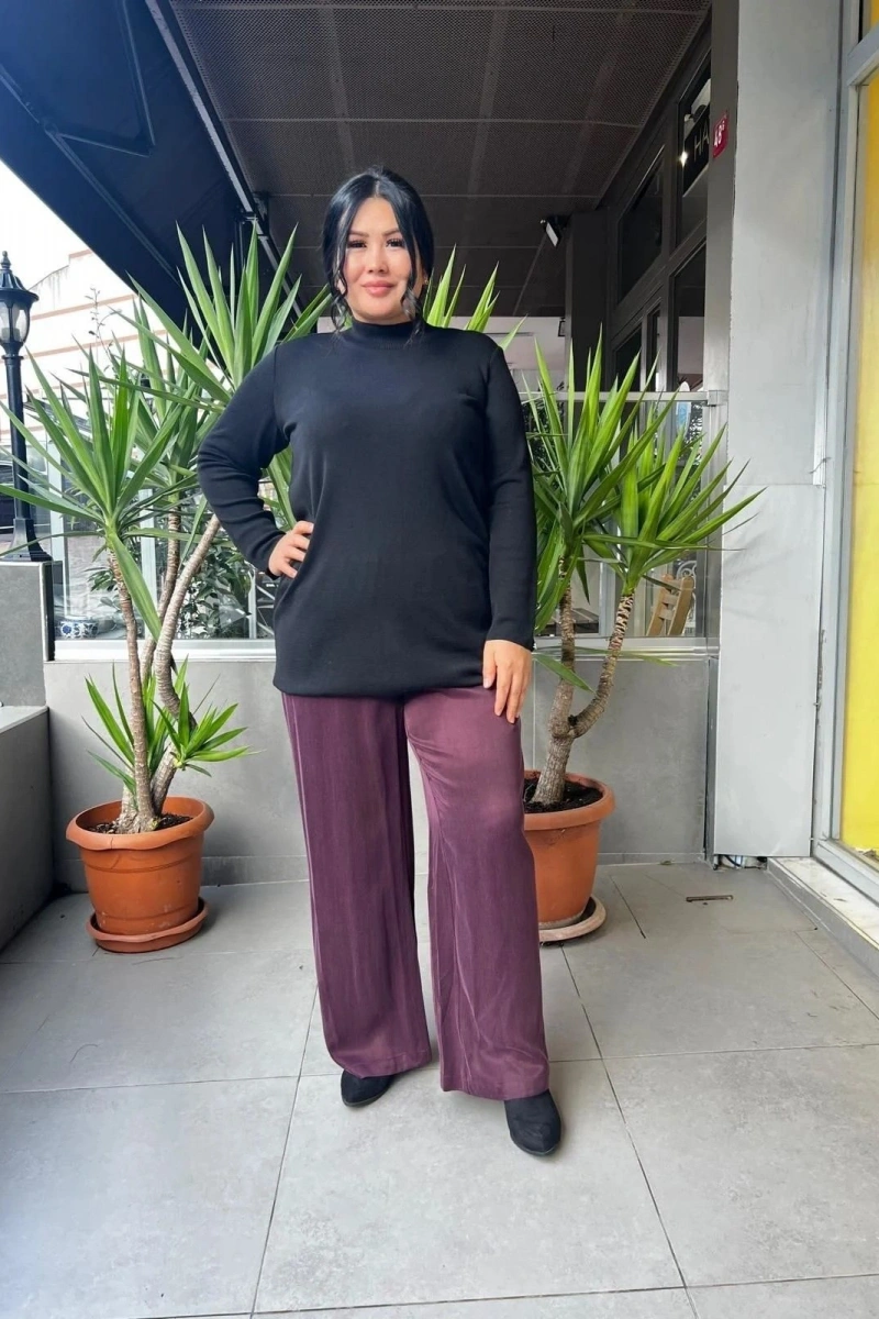 MissDalida Bol Paça Cupro Pantolon T25K-7015
