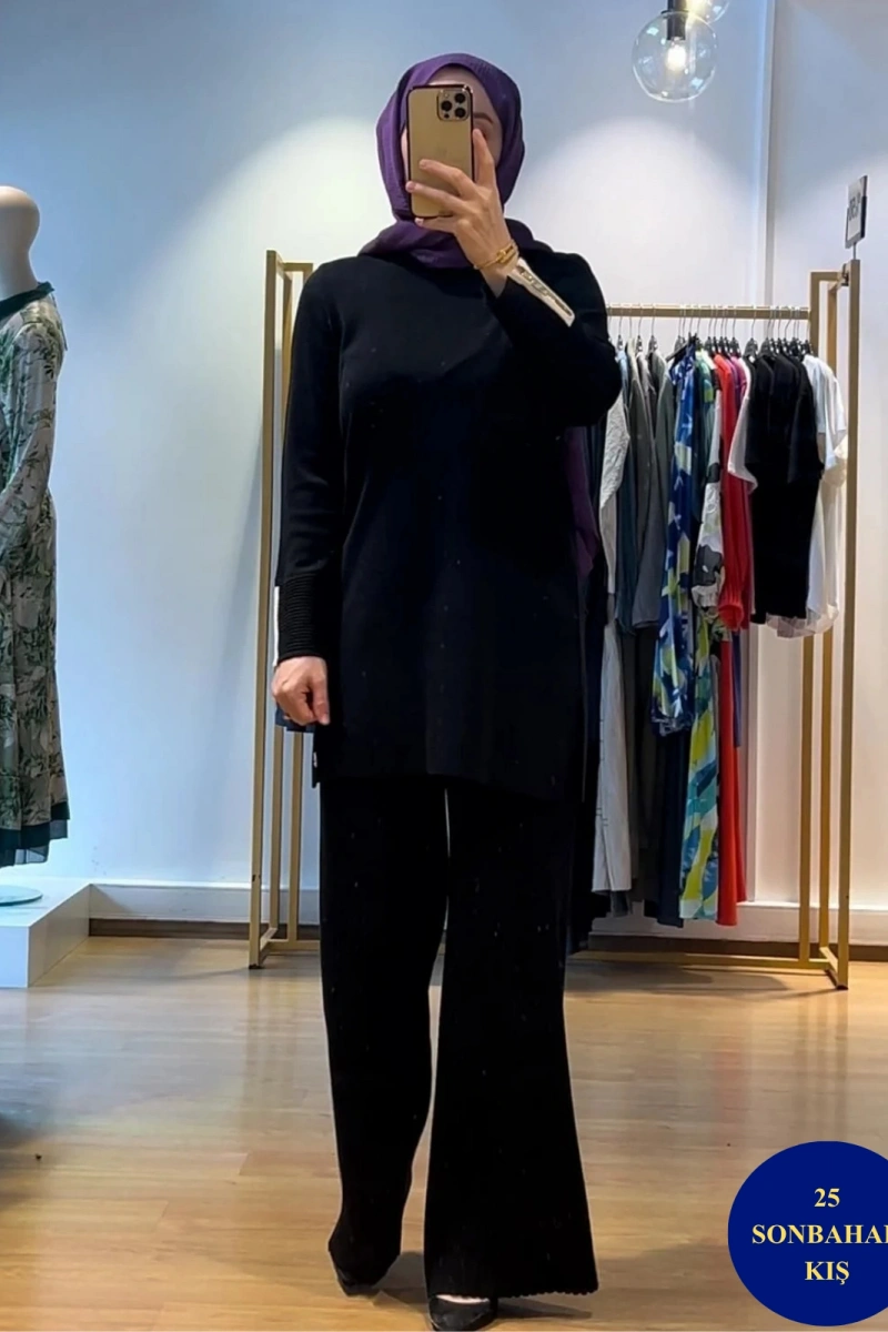 MissDalida Bol Paça Triko Pantolon T25K-7001