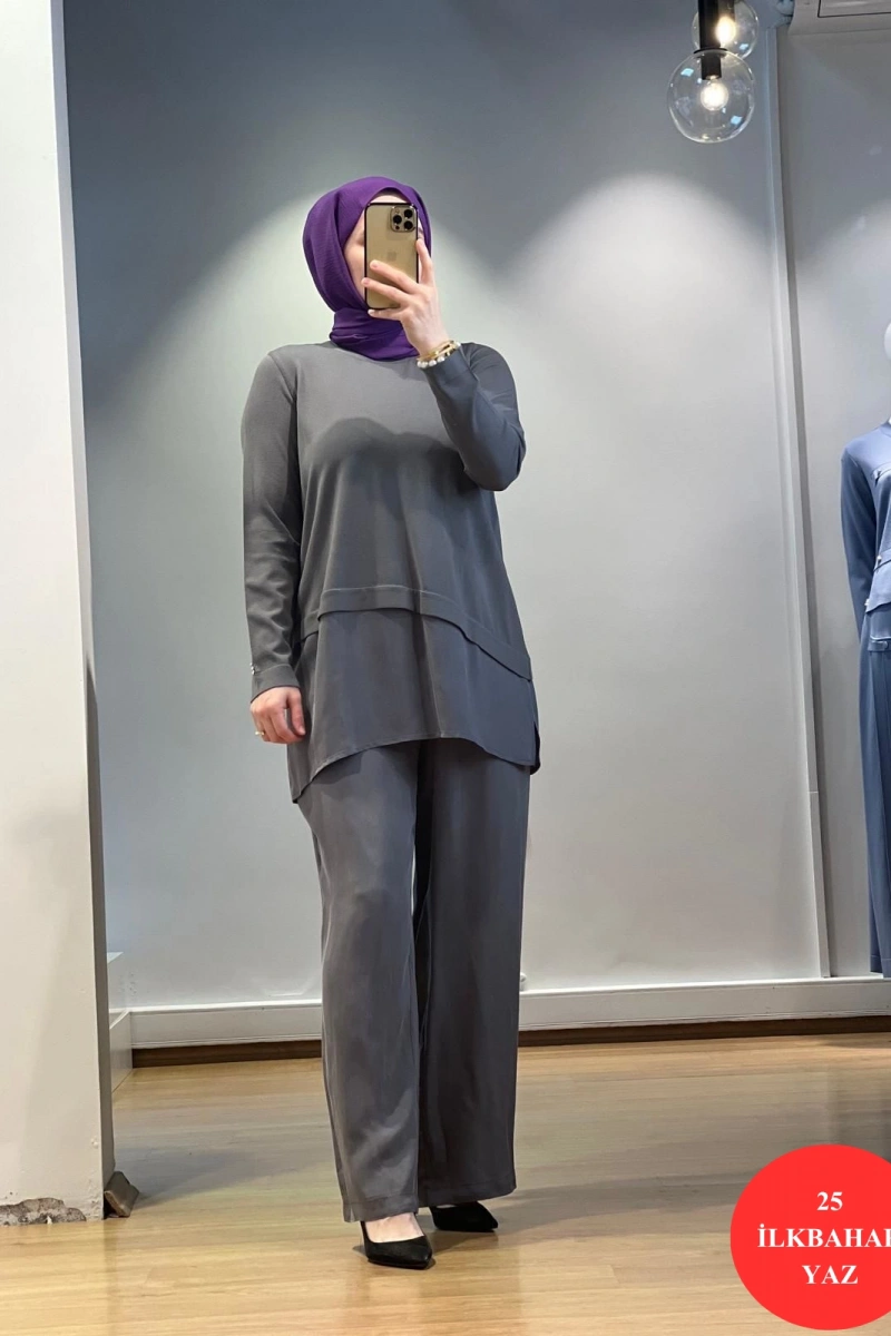 MissDalida Etek Ucu Cupro ASM. Kesim Triko Tunik 25Y-6009