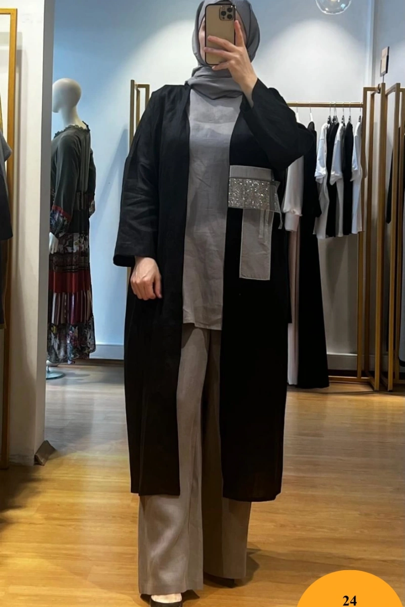 MissDalida Kolsuz Keten Tunik T24Y-6008