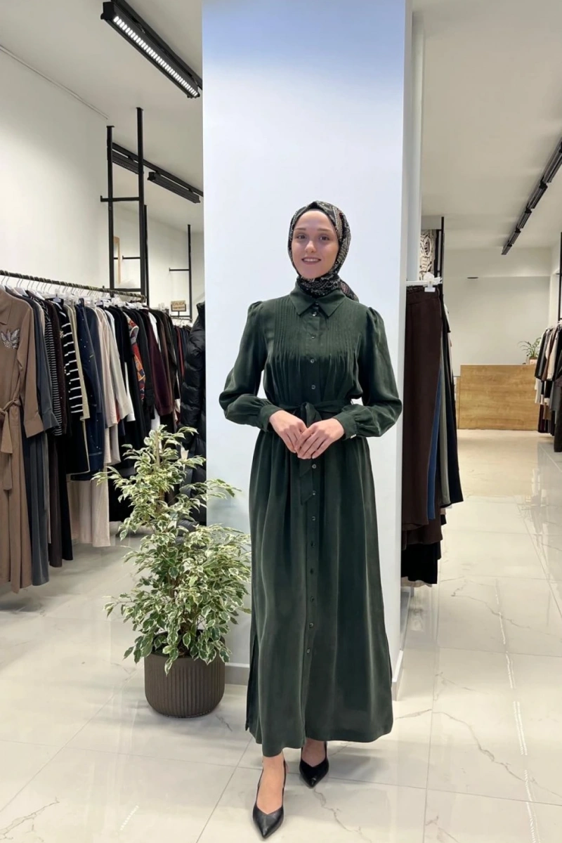 Nervür Detaylı Cupro Ferace T26Y-8001