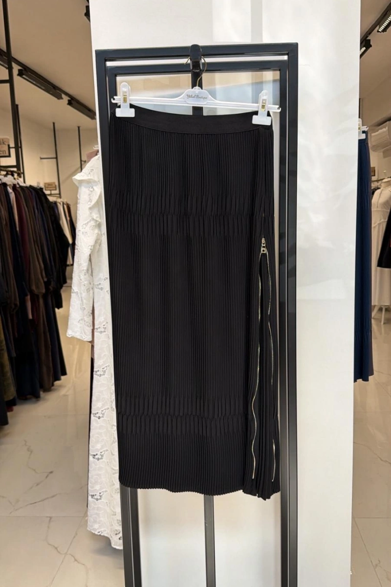 Piliseli Fermuar Detaylı Etek 26Y39921