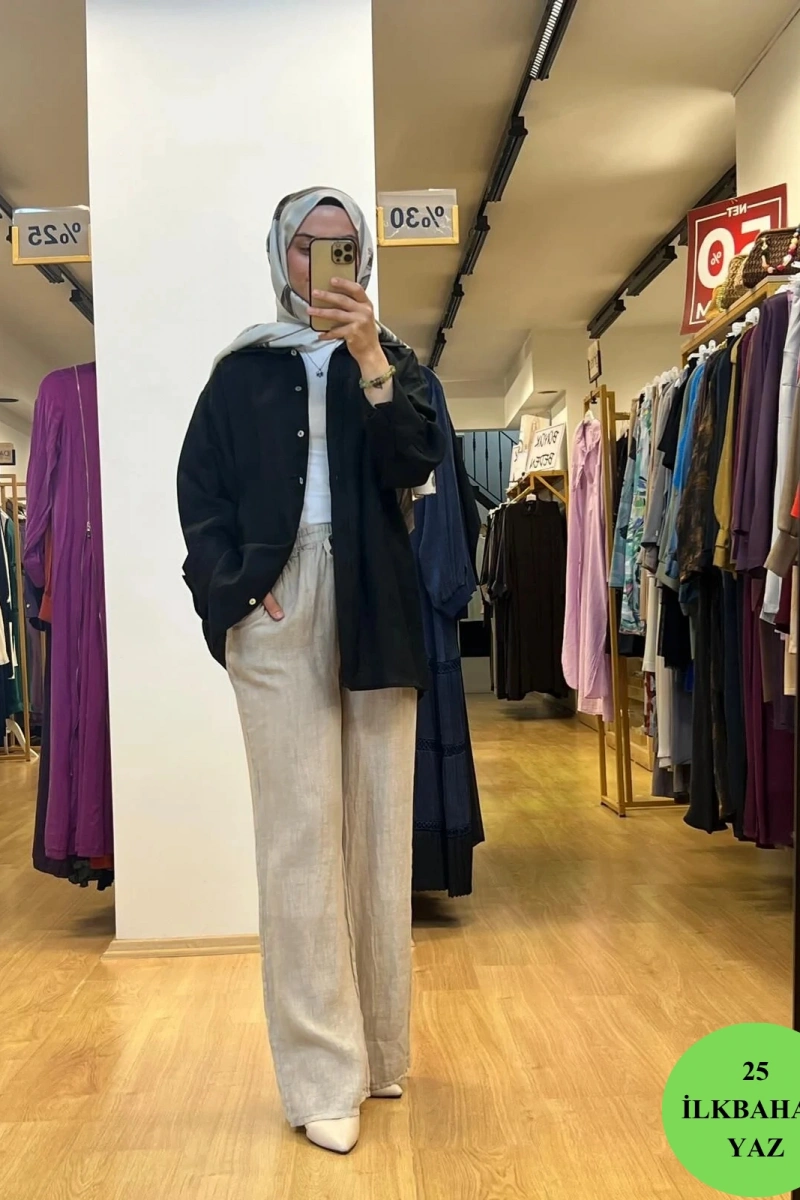 QooQ Lin Gömlek 26SS212