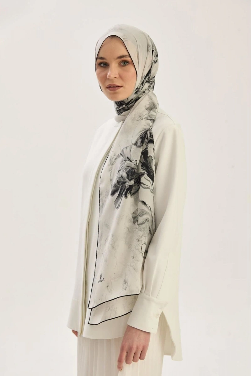 Reyya Krep İpek Şal 70x190cm