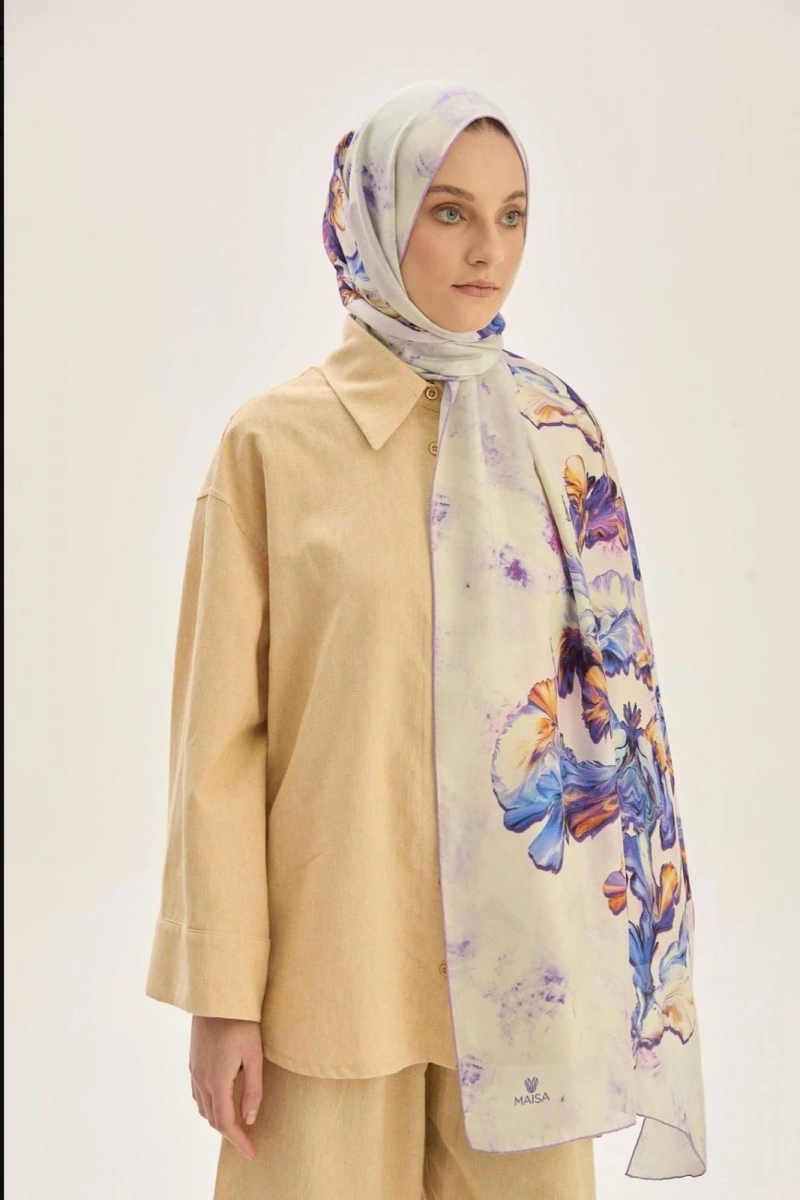 Reyya Pamuk İpek Şal 70x190cm