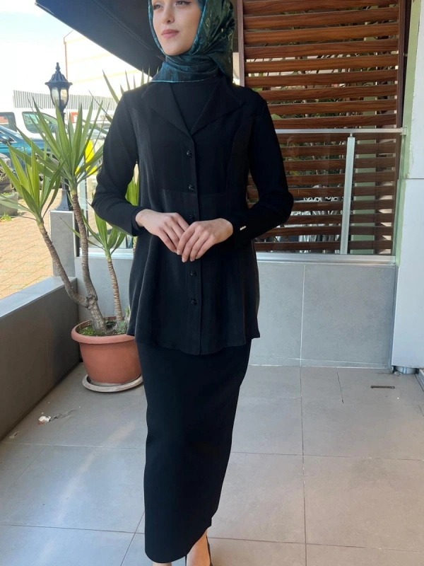 A Kesim Düz Renk Triko Etek T26Y-2006