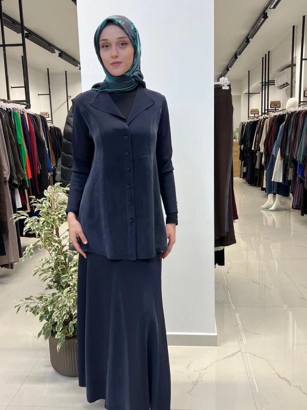 Cupro Detaylı Triko Etek T26Y-2012