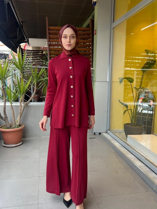 Düz Renk Triko Pantolon Etek T26Y-7005