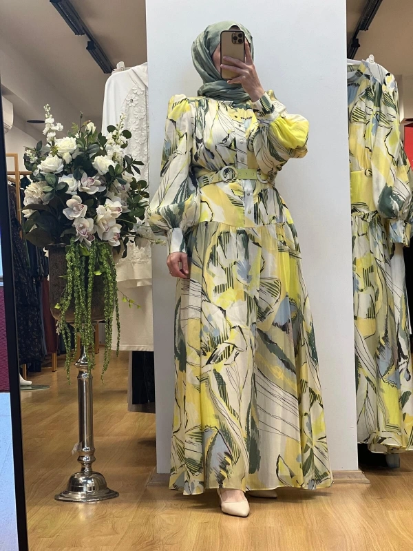 Jamıla Sarah Mehtap Elbise SS25-3089