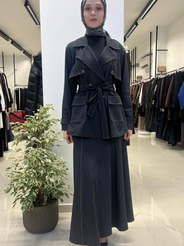 Kargo Cepli Denim Ceket T26Y-8208