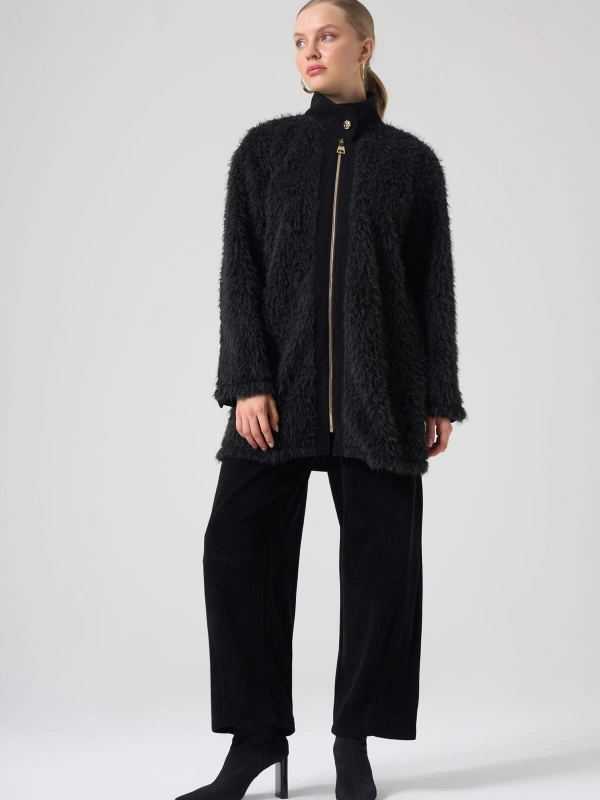 Mascara Kolları Düğme Detaylı Peluş Ceket 56MK1127