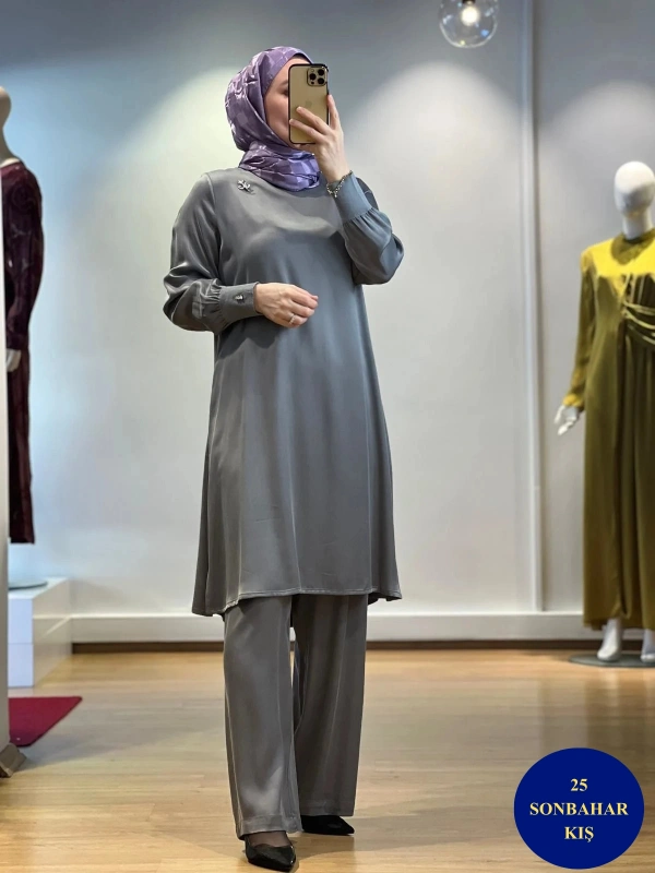 MissDalida A Kesim Cupro Tunik T25K-6004