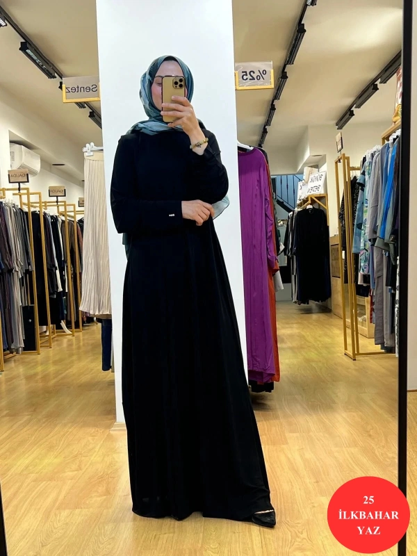 MissDalida A Kesim Yuvarlak Yaka Elbise T25Y-4070