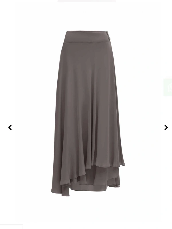 MissDalida Asimetrik Kesim Cupro Etek 25Y-2009