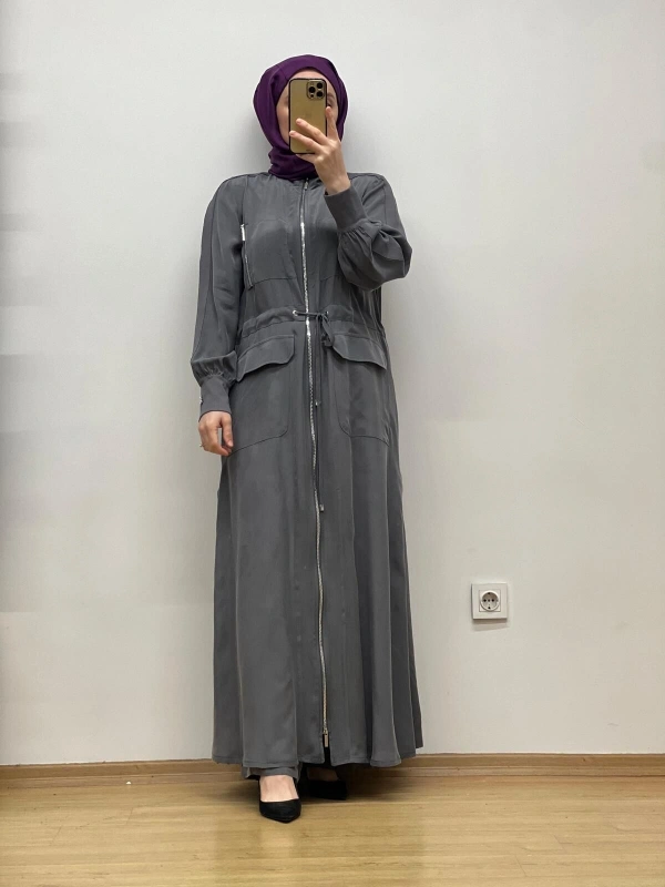 MissDalida Beli Büzgülü Cupro Ferace T25Y-8013