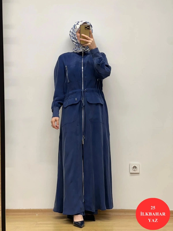 MissDalida Beli Büzgülü Cupro Ferace T25Y-8013