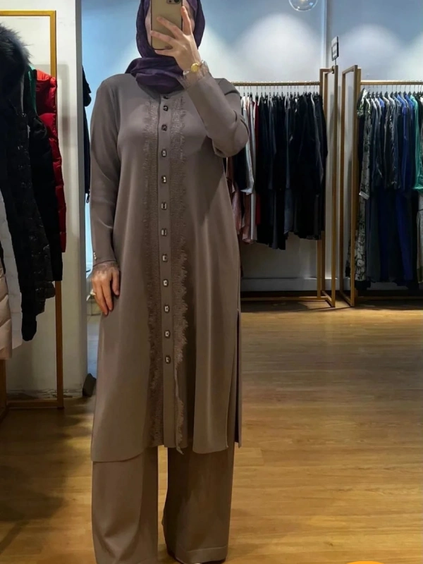 MissDalida Bol Paça Triko Pantolon T26Y-7001