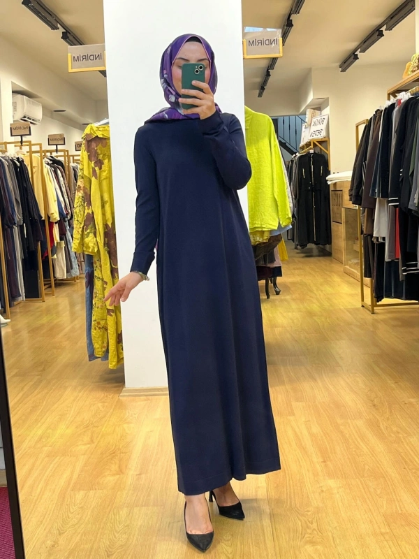 MissDalida Düz Renk Triko Elbise T25PF-4007