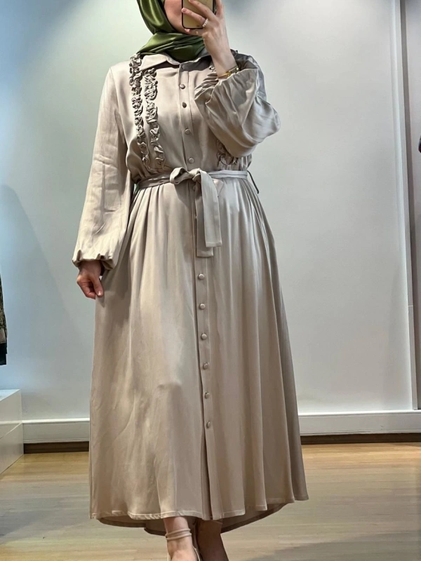 MissDalida Uzun Kupro Elbise T25K-4006