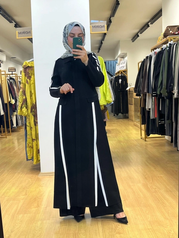 MissDalida Yırtmaç Detaylı Uzun Triko Hırka T25PF-9010