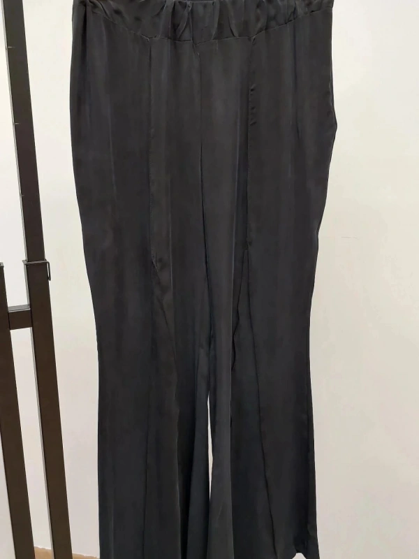 MissWhence Cupro Bol Paça Dikişli Pantolon 25Y-37110-D