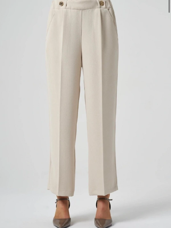 MissWhence Düğme Detaylı Pantolon 25K-36102