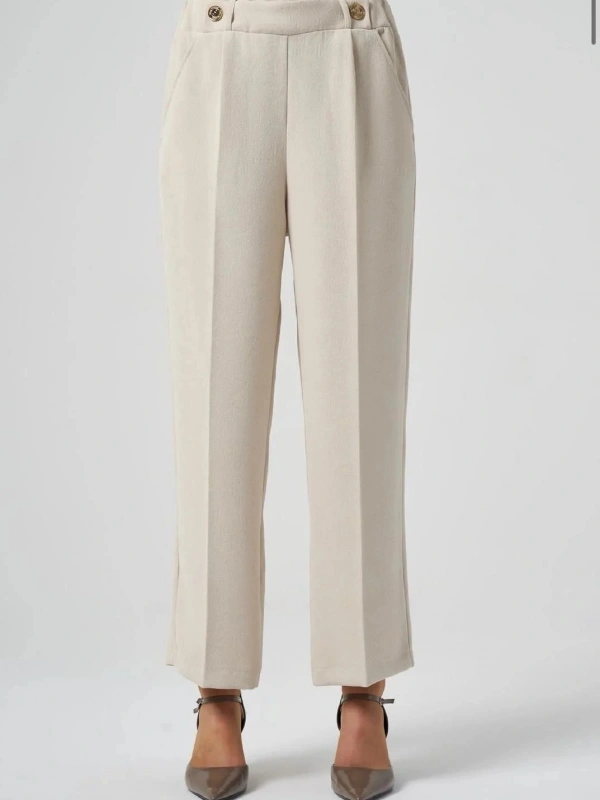 MissWhence Düğme Detaylı Pantolon 25K-36102