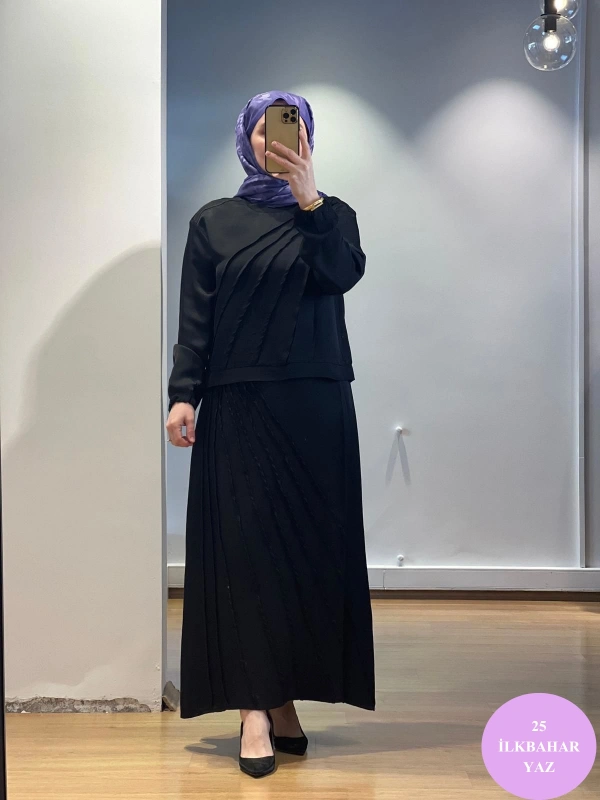 MissWhence Etek Takım Keten/Viscon 25Y-37312