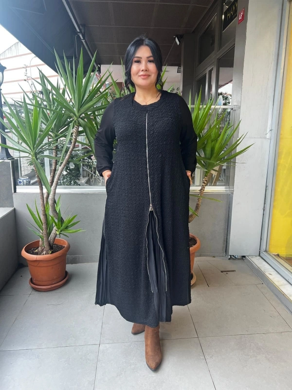 MissWhence Fermuar Detaylı Elbise 25Y-3003