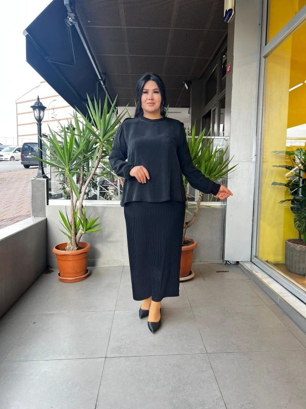 MissWhence İpek Cupra Tunik 35004