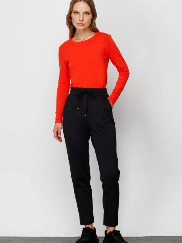 On Triko Yüksel Bel Eşofman Altı 24K24354