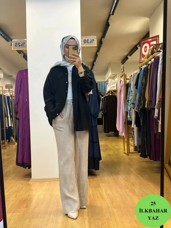 QooQ Lin Gömlek 25SS212