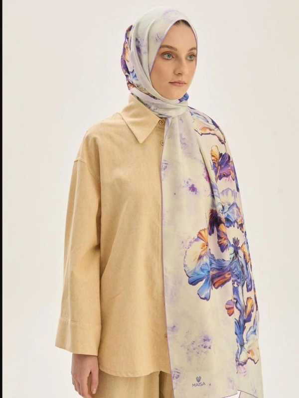 Reyya Pamuk İpek Şal 70x190cm