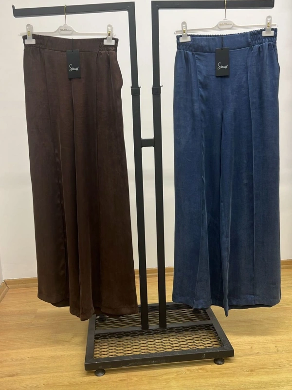 Sentez İpek Cupra Geniş Paça Pantolon 25Y-SZ-5556