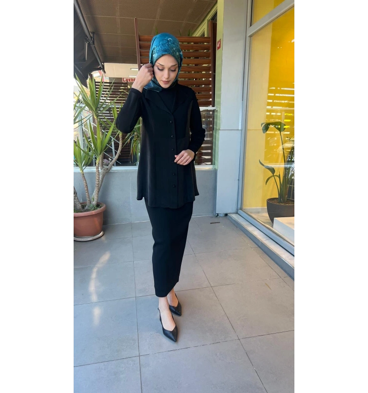 A Kesim Düz Renk Triko Etek T26Y-2006