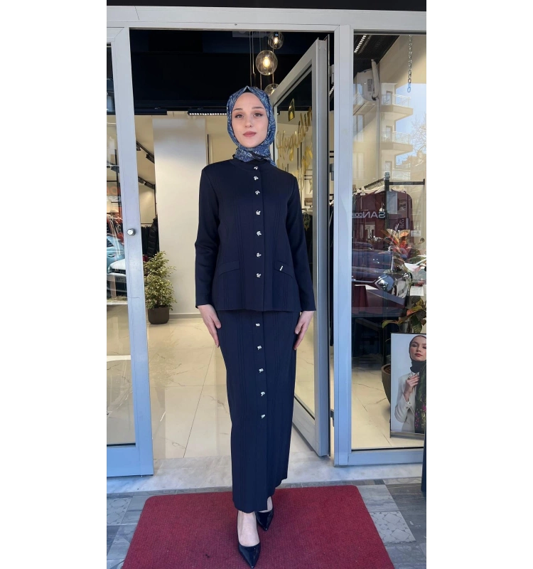 Düğmeli Klasik Triko Ceket T26Y-8209