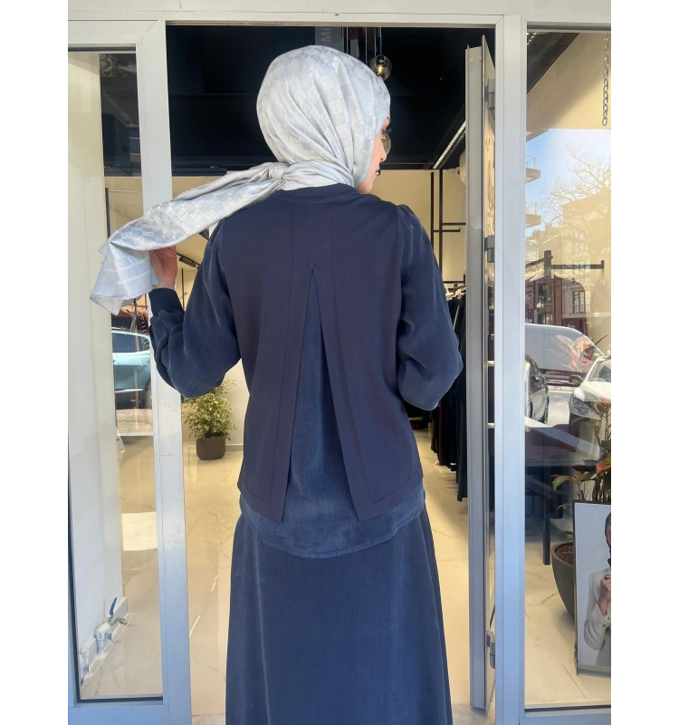 Evaze Kesim Bileği Lastikli Tunik T26Y-6028